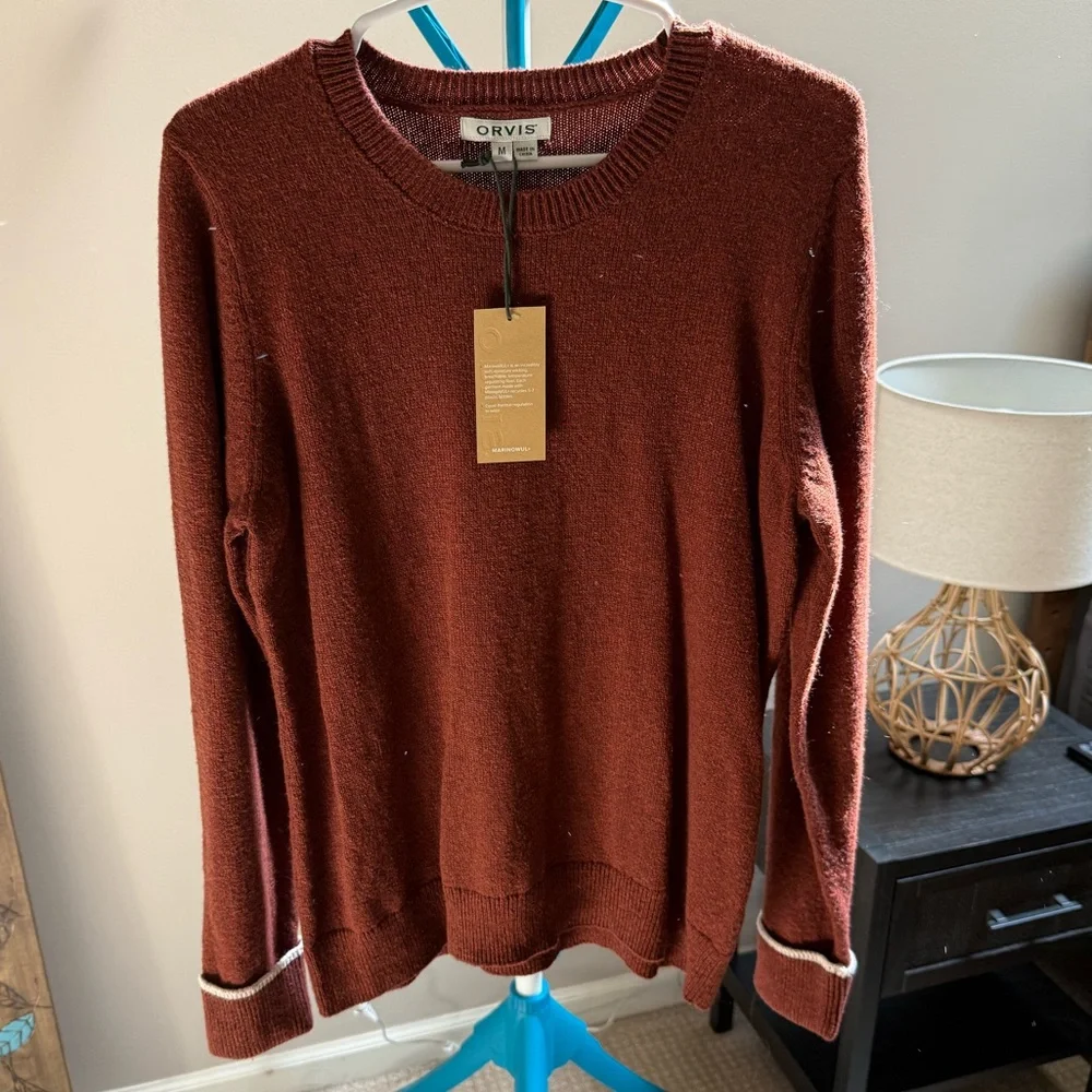 Orvis Rust Sweater - Picture 1 of 4